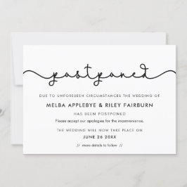 Fuente simple y linda pospuso el anuncio