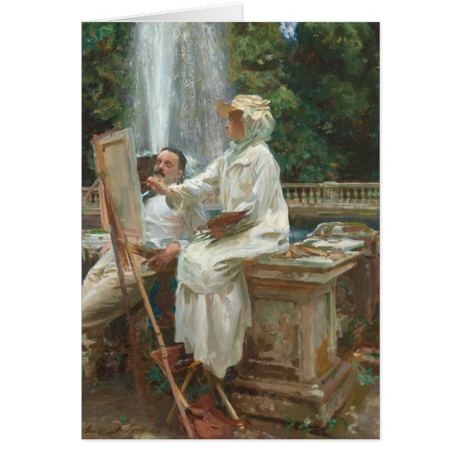 Fuente Villa Torlonia Frascati, Italia por Sargent (Frente)