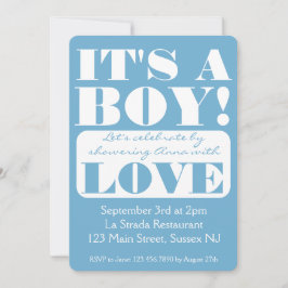 ¡Fuentes audaces es un chico! Invitación a la duch