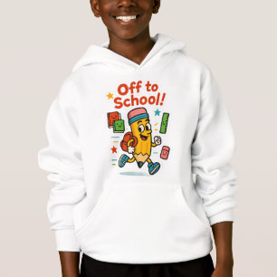 Fuera a la escuela de niños Hoodie