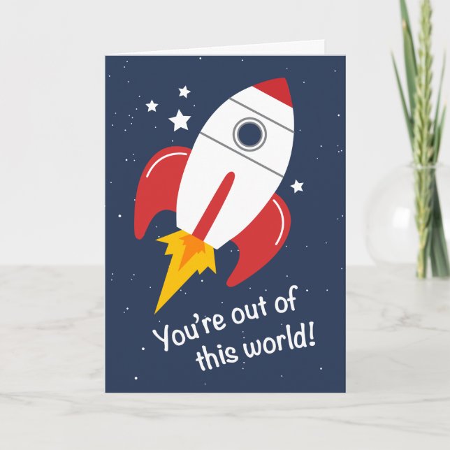 Fuera de esta tarjeta de cumpleaños de Rocket del (Anverso)