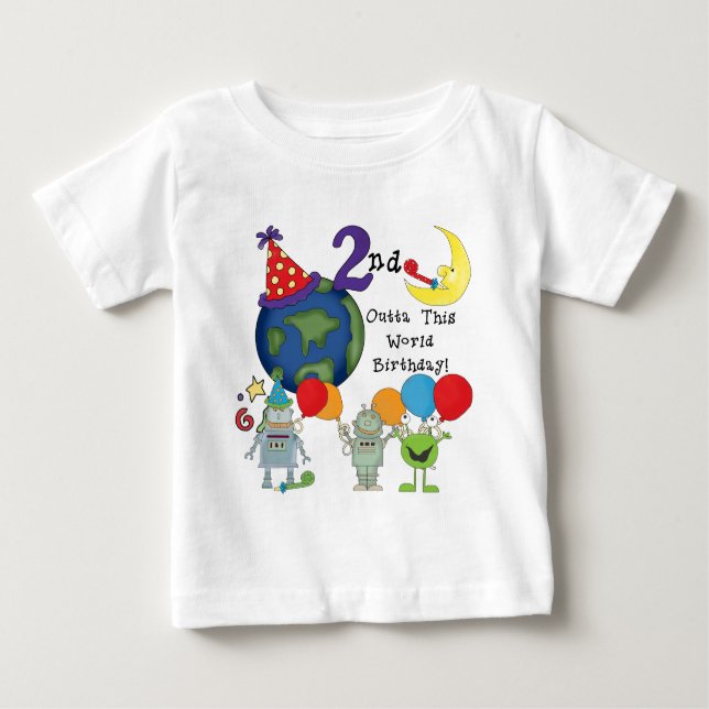 Fuera de este mundo camisetas de cumpleaños (Anverso)
