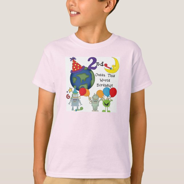 Fuera de este mundo camisetas de cumpleaños (Anverso)