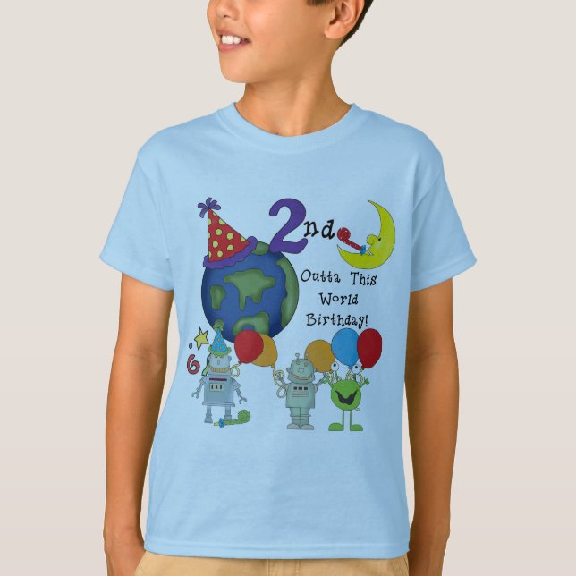 Fuera de este mundo camisetas de cumpleaños (Anverso)