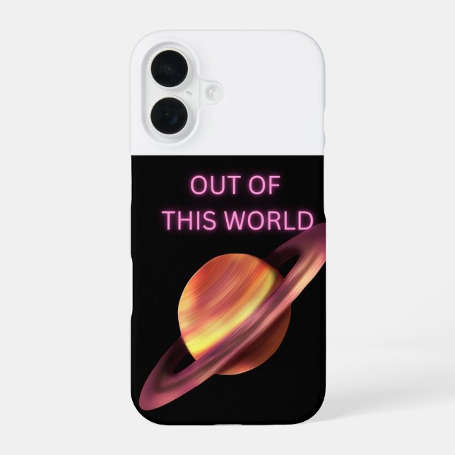 Fuera de este mundo funda para iPhone 16 ajustada (Reverso )