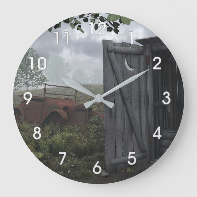 FUERA DE LA CASA Y RELOJ RUSO DEL COCHE (Anverso)