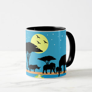 Fuera de la taza combinada de África