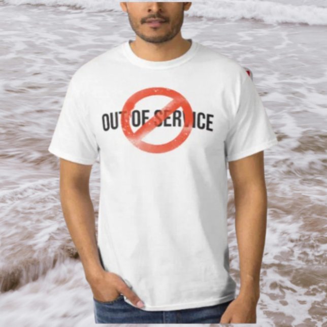 Fuera de Servicio | Camiseta de Alerta de Golpe Ro (Subido por el creador)