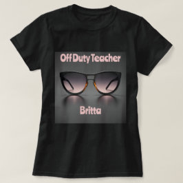 Fuera de servicio Profesor de camiseta negro