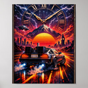 Fuera de Tiempo – Arte de Pared Retro Futurista de