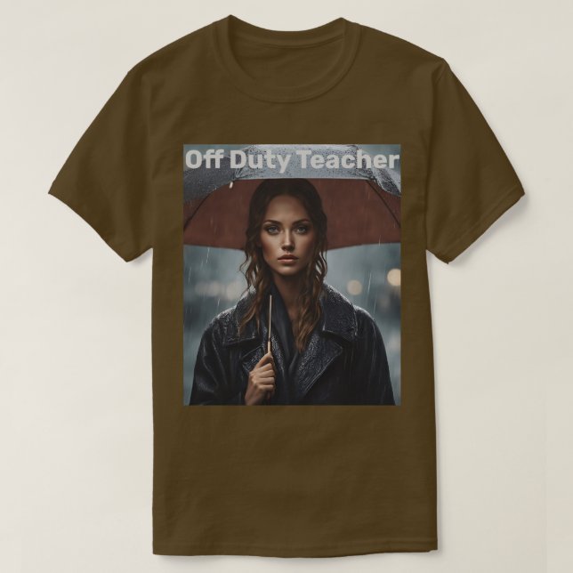 Fuera del servicio profesor Rain Umbrella Camiseta (Diseño del anverso)