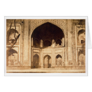Fuera del Taj Mahal, probablemente ilustrado en 'P