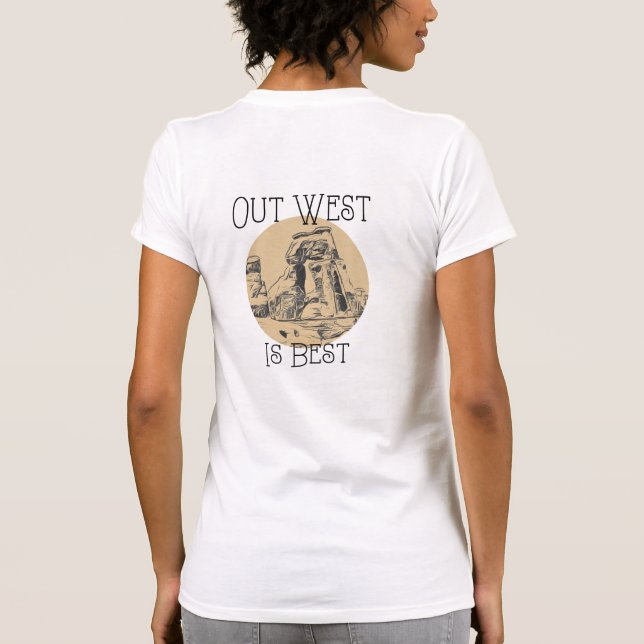 Fuera Occidente es mejor, camiseta (Reverso)