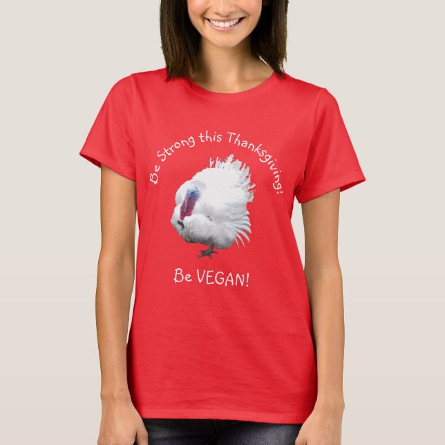 Fuerte camiseta de Acción de Gracias en Turquía (Anverso)