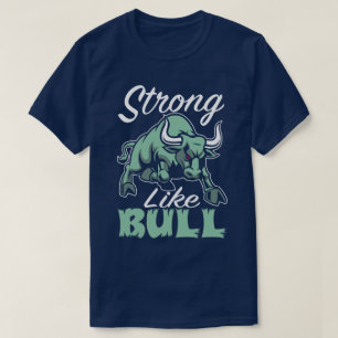 Fuerte como la camiseta del lema del deporte del