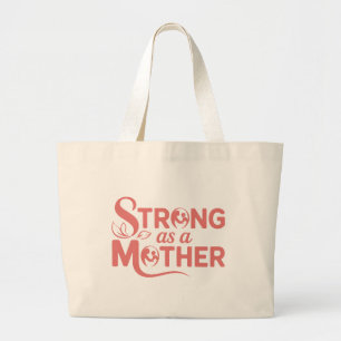 Fuerte como madre rosa - Cita feminista Bolsa ecol