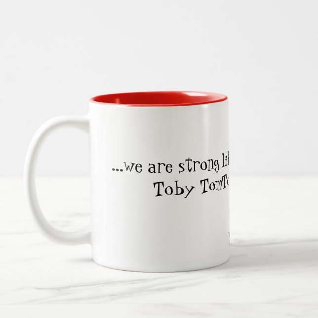 Fuerte como una taza de café de cerámica del roble (Izquierda)