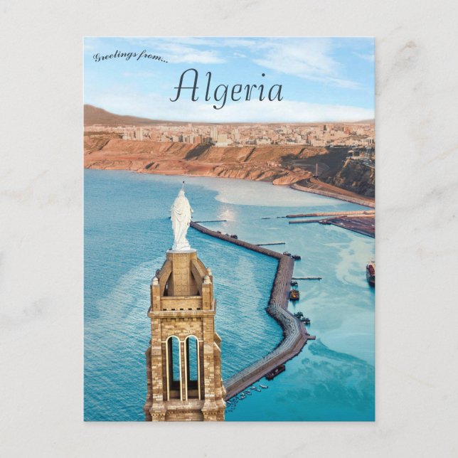 Fuerte de Santa Cruz Orán Argelia Tarjeta postal (Anverso)