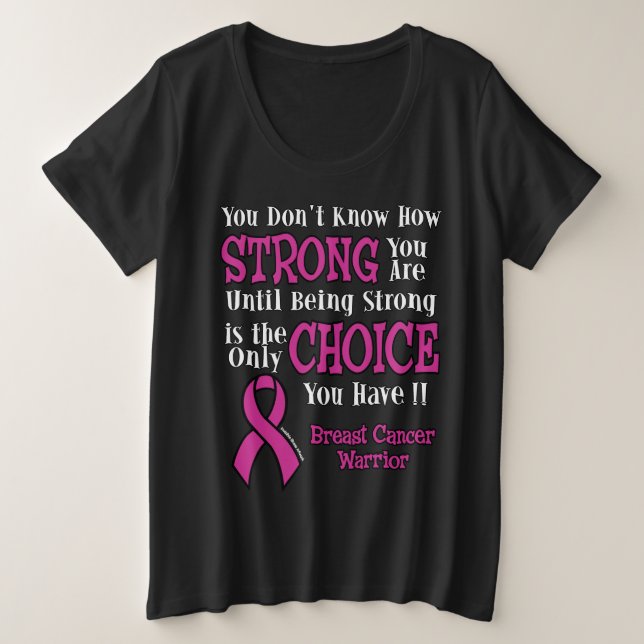 Fuerte/Elección... Cáncer de Mama (Anverso del diseño)