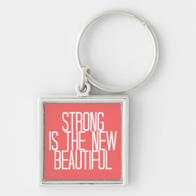 "Fuerte es" el llavero hermoso (Frente)