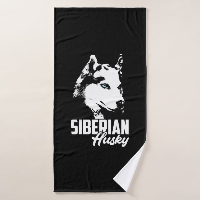 Fuerte Husky Siberiano (Toalla de baño)