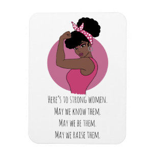 Fuerte imán fotográfico de mujeres negras