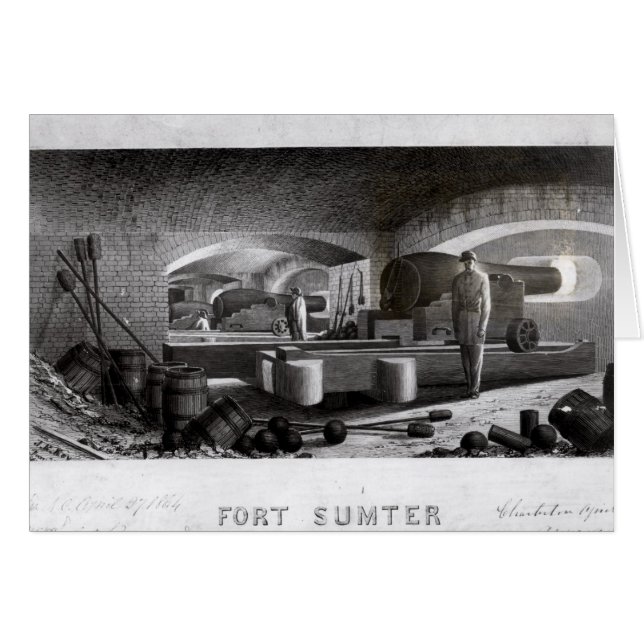 Fuerte Sumter, vista interior de la batería de (Anverso (Horizontal))