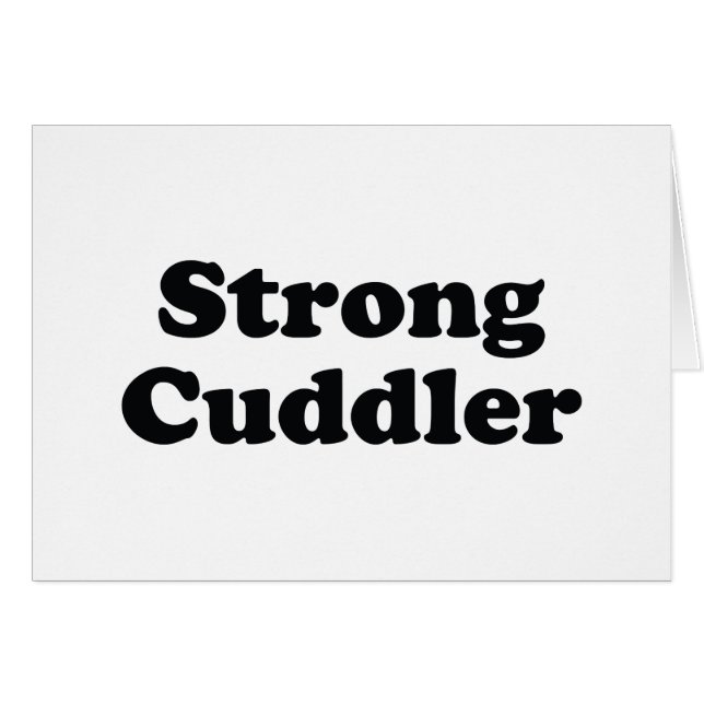 Fuerte tarjeta de saludo Cuddler (Anverso (Horizontal))