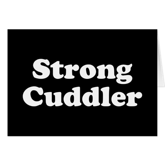 Fuerte tarjeta de saludo Cuddler (Anverso (Horizontal))