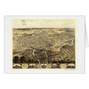 Fuerte Wayne, EN el mapa panorámico - 1868