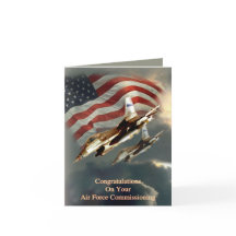 Fuerza aérea Comisión la tarjeta de felicitación