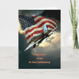 Fuerza aérea Comisión la tarjeta de felicitación
