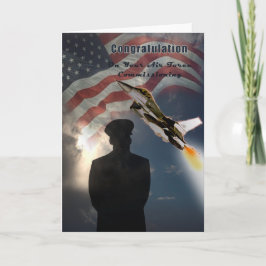 Fuerza aérea Comisión la tarjeta de la enhorabuena