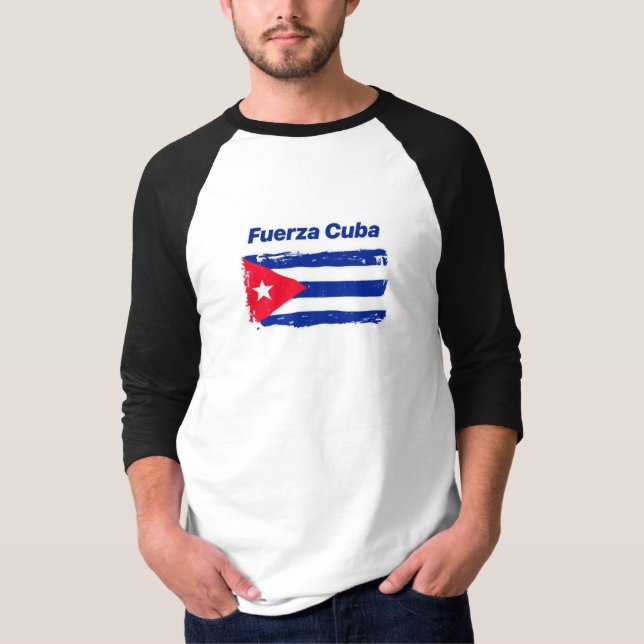 FUERZA CUBA LONG JERSEY T-SHIRT (Anverso)
