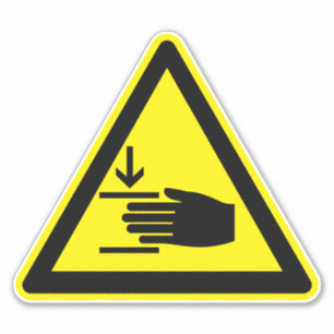 Fuerza de aplastamiento de mano desde la etiqueta 