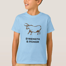 Fuerza De Toro Y Camisa De Honor Marrón