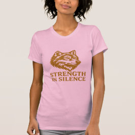 Fuerza en la camiseta de Wolf Silence - Motivación