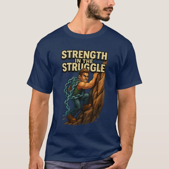 Fuerza en la camiseta motivacional de lucha (Anverso)