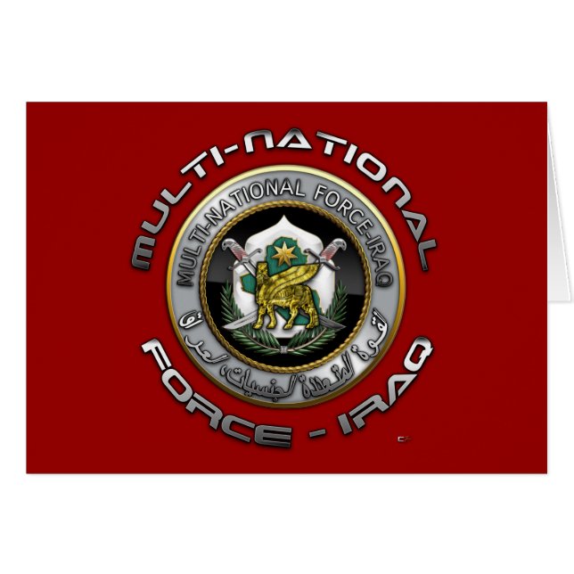 Fuerza Multinacional - Iraq (Anverso (Horizontal))