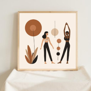 Fuerza Silenciosa – Arte abstracto de líneas femen