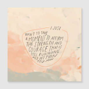 Fuerza y coraje Motivador presupuesto para amigo