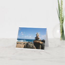 Fuerza y equilibrio - Tarjeta plegada en blanco