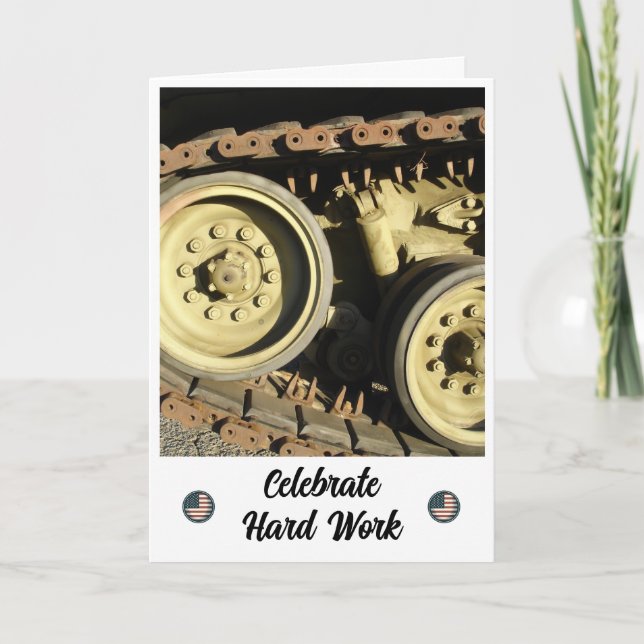 Fuerza y resiliencia - Tarjeta del Día del Trabajo (Anverso)