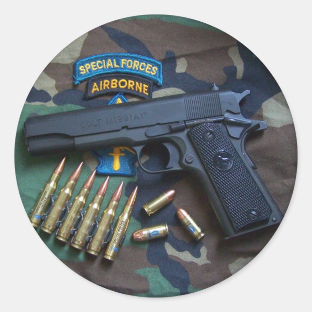 Fuerzas especiales Pegatinas de parche de Green Be (Anverso)