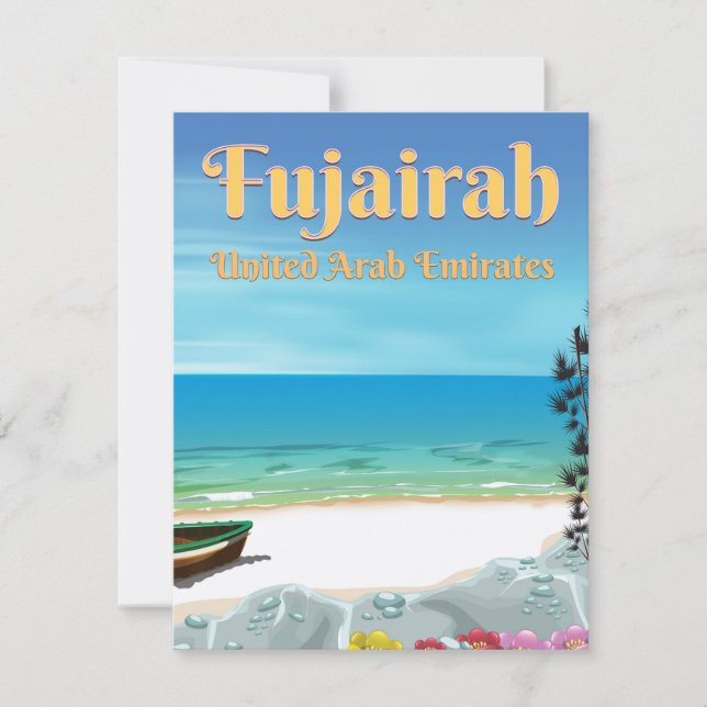 Fujairah poster de playa de los Emiratos Árabes Un (Anverso)