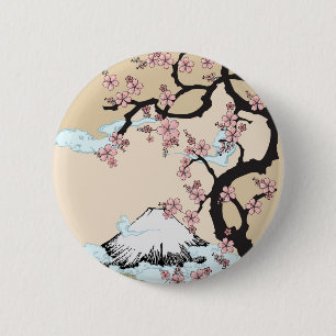 Fuji y botón de Sakura