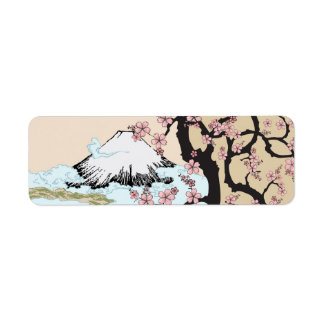 Fuji y Sakura: Etiqueta de dirección de retorno