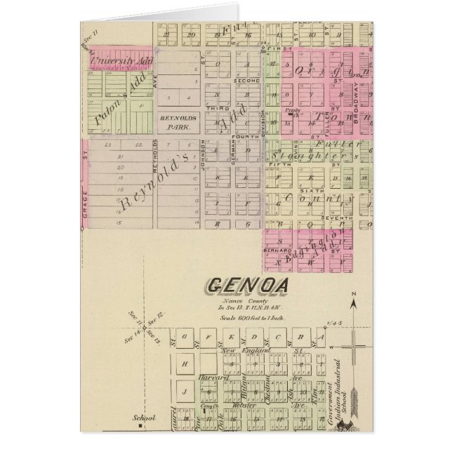 Fullerton y Génova, Nebraska (Frente)