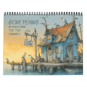 Fumando al Pescado - Divertido Calendario de Pesca