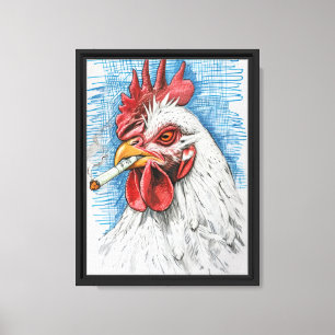Fumar arte de pollo Gracioso